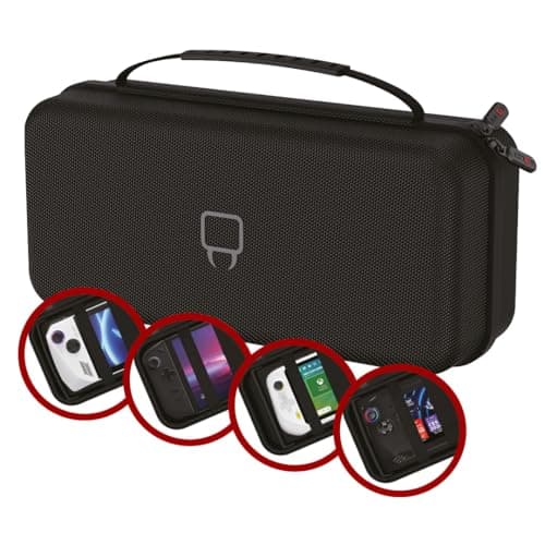 Venom Handheld PC Storage Case – Compatible with Steam Deck, Asus Rog Ally, Logitech G Cloud, MSI Claw, Lenovo Legion Go | handheld pc case, hard shell storage, steam deck, rog ally, legion go, msi claw, accessory compartments