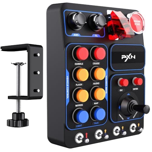 PXN CB1 Sim Racing Button Box for PC | Racing Wheel Expansion Controller