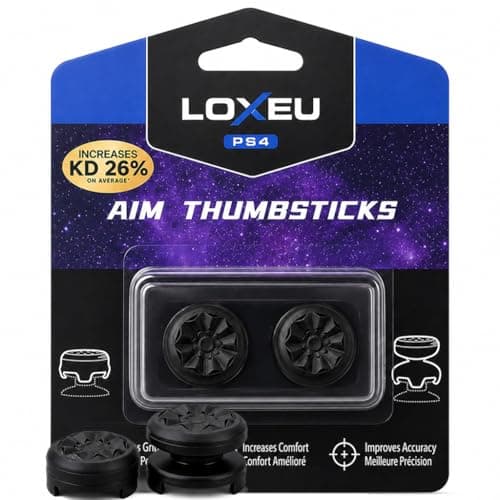 2PCS Thumb Grips for PS5 PS4 Controller, Non-Slip Silicone Thumbsticks High-Rise and Mid-Rise Joystick Grip Thumb Caps for FPS Games, Controller accessories for Playstation 5/4 Improved Accuracy