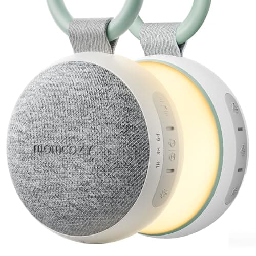 Momcozy Portable Baby White Noise Machine, Sleep Soother with Night Light