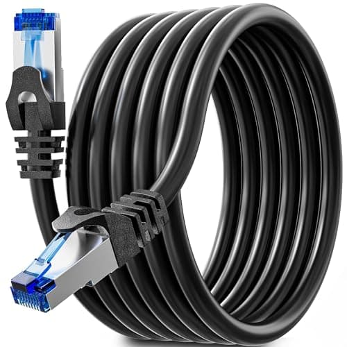 Soibke Cat 6 Ethernet Cable 5m Black Internet Cable High Speed Gigabit FTP