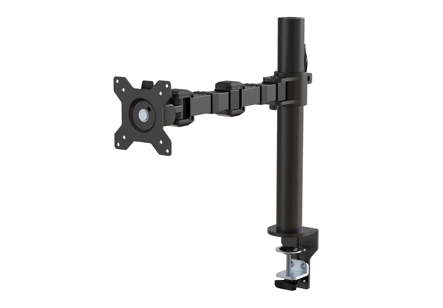 Amazon Basics Single Monitor Stand - Height Adjustable Arm Mount, Steel, Black