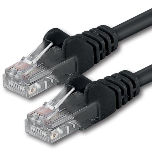 1aTTack.de 20m - black - 1 piece - CAT.6 CAT6 Ethernet LAN network cable 1000 Mbit/s patch cable