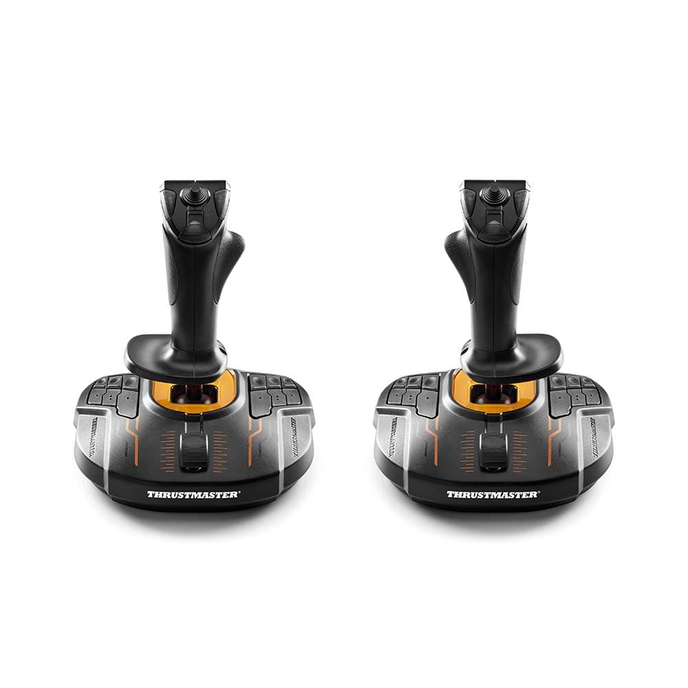 Thrustmaster T.16000M Space Sim Duo Stick - Dual Ambidextrous Joysticks with H.E.A.R.T HallEffect AccuRate Technology for PC | Dual stick setup, Hall effect, 32 programmable buttons, optimized ergonomics, integrated throttle, ambidextrous