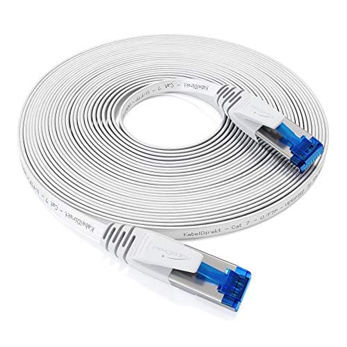 KabelDirekt – Flat Cat 7 Ethernet cable 10Gbps – 3m