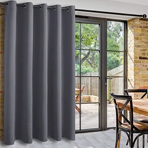 DWCN Door Curtain Thermal Blackout Curtains Room Divider Curtain Ring Top