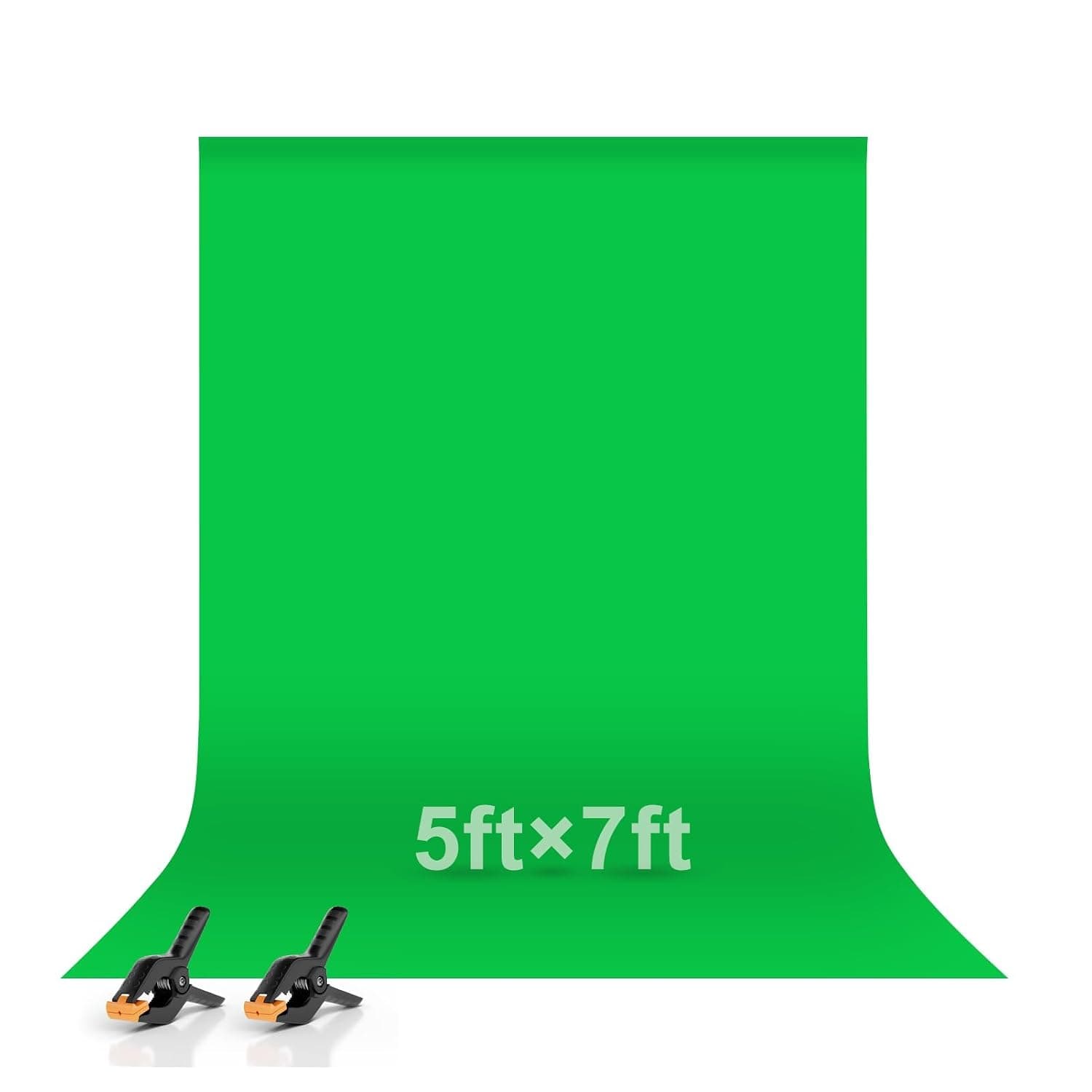 EMART Green Screen Backdrop 1.5x2m, Greenscreen Background for Photo | Polyester Green Screen Fabric Cloth, Chroma Key Greenscreen Sheet, for Video Studio Photography Product Portrait