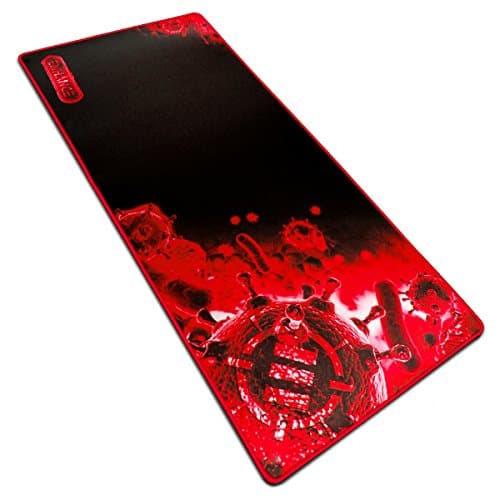 ENHANCE Extended Gaming Mouse Pad, XL Mouse Mat, Desk Accessories - Anti-Fray Stitching and Low-Friction Tracking Surface, Non-Slip Backing for Professional eSports - Dimensions: 80 x 32.5 cm - Galaxy