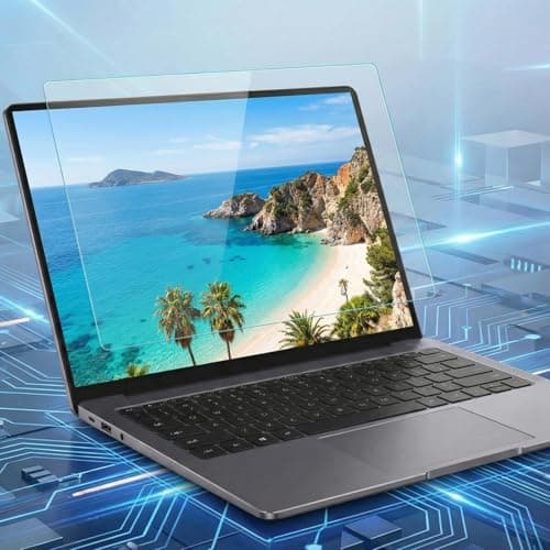 2-Pack 15.6 Inch Blue Light Screen Protector for Laptop with Enhanced Blue Light Anti Glare Blocking, Anti-Scratch & Bubble-Free Installation, Eye Protection Filter for Office, Gaming & Students