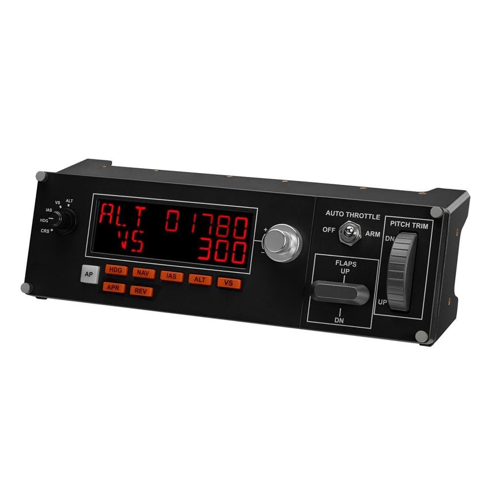Logitech G Saitek Pro Flight Multi-Panel | Professional Autopilot Controller, LCD Display, Autopilot, Dedicated Controls, USB, PC - Black