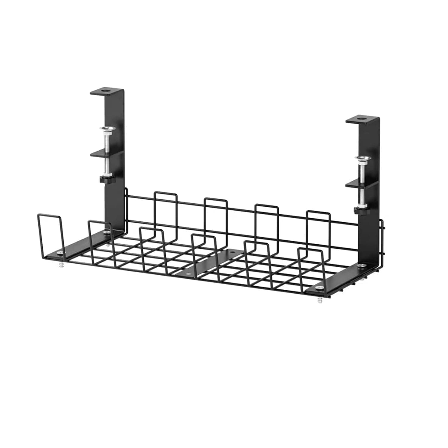 No Drill Under Desk Cable Management Tray,Desk Wire Management Organizer for Wire Management Tray, Cord Management Rack, Channel Raceway for Office, Home