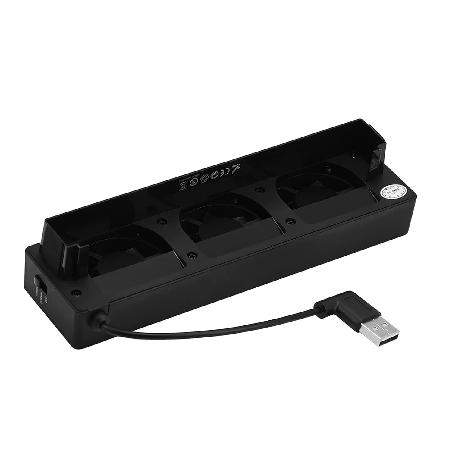 Game Console Cooling Fan, 3 Built-in Fans USB Cooler Stand Low Noise Cooling Fan Bracket Adjustable Speed, for Nintendo Switch NS Console