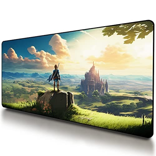 VNDL Gaming Mouse Pad XXL Extra Large Extended Non Slip - Anime Design, Microfiber & Rubber, 31.5 x 15.7 in