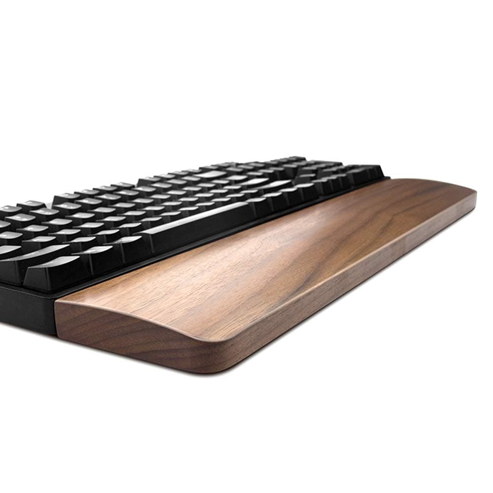 Walnut Wooden Keyboard Wrist Rest Vaydeer Ergonomic Gaming Desk Tenkeyless 87 Key Wrist Pad Support for Computer,Laptop Easy Typing Pain Relief Durable Comfortable,14inch