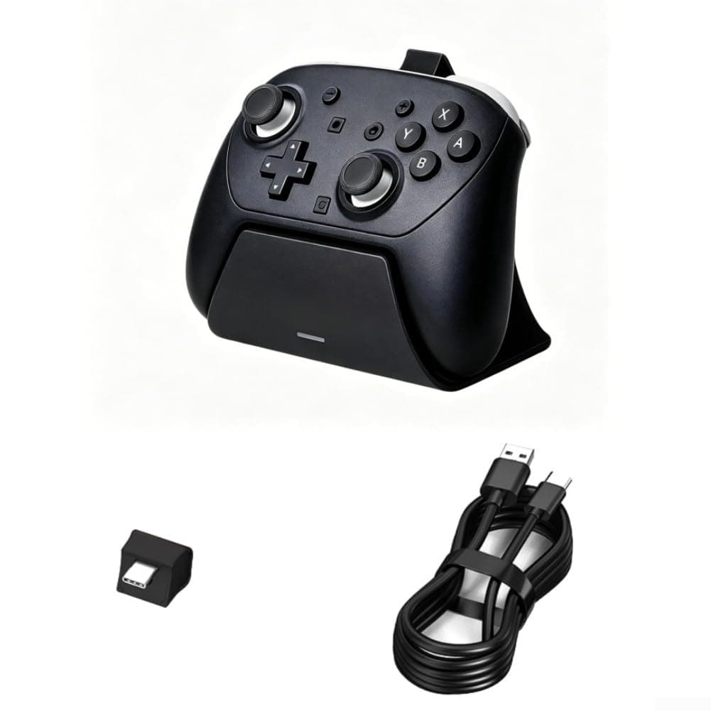 SMZhomeone Charging Dock Station For Switch 2 Pro Controllers With LED Indicator, Controller Charging Dock Stand For Nintendo Gaming Accessories