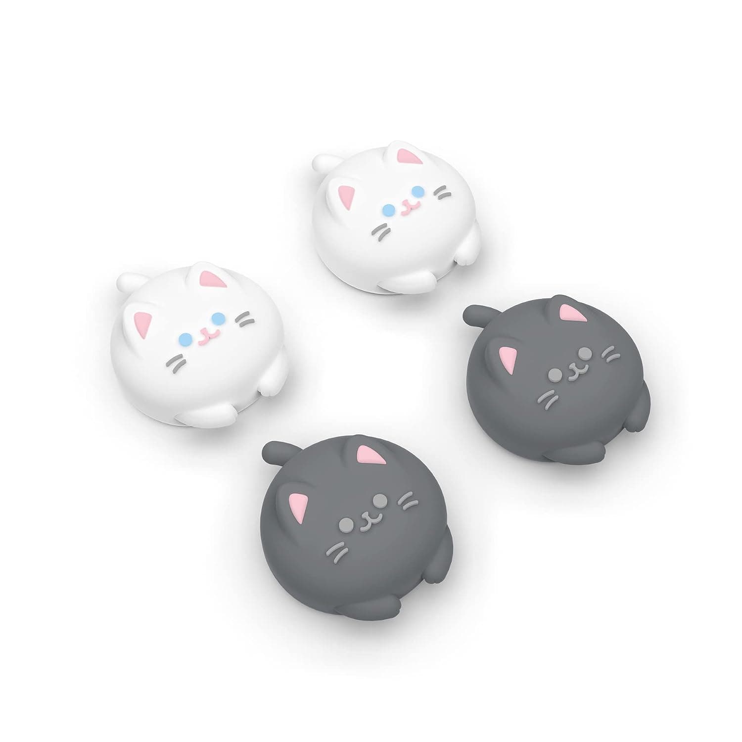 PlayVital Thumb Grip Caps for Steam Deck LCD, for PS Portal Remote Player Silicone Thumbsticks Grips Joystick Caps for Steam Deck OLED - Cutie Kitty