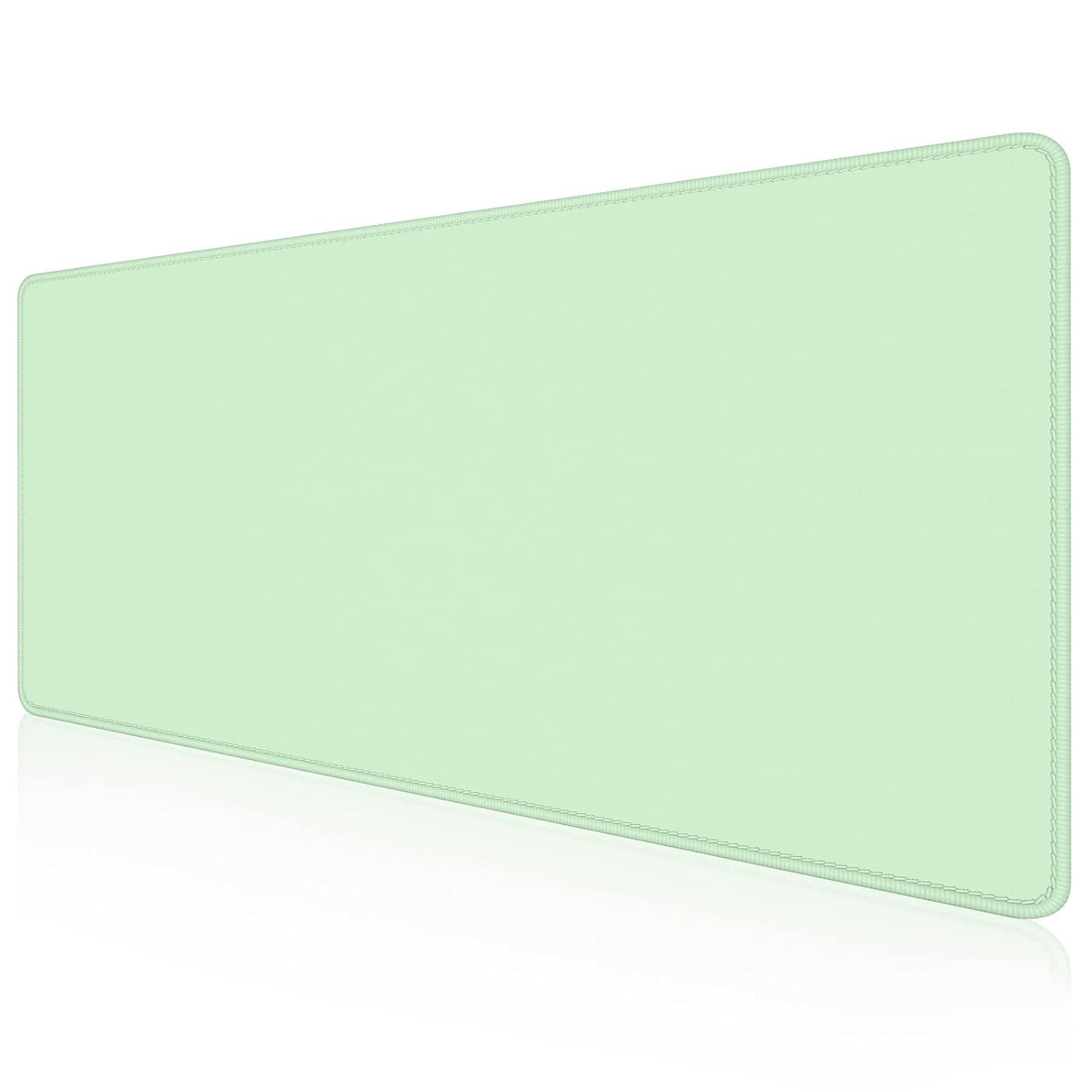 Dapesuom Large Gaming Mouse Pad, Extended Mouse Mat with Stitched Edges, Full Size Keyboard Pad with Non-Slip Base, Big XXL Computer Desk Mats for Gamer, Laptop, Office, 31.5 x 15.7in, Lake Green