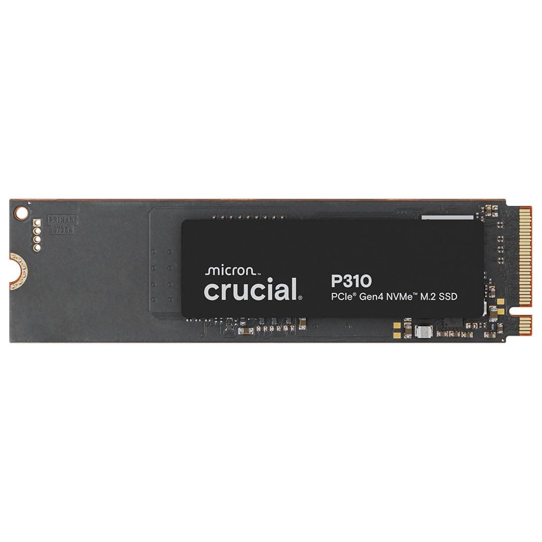 Crucial P310 500GB SSD M.2 2280 NVMe PCIe Gen4, Up to 6,600MB/s, Laptop & Desktop (PC) Compatible, Internal Solid State Drive - CT500P310SSD801