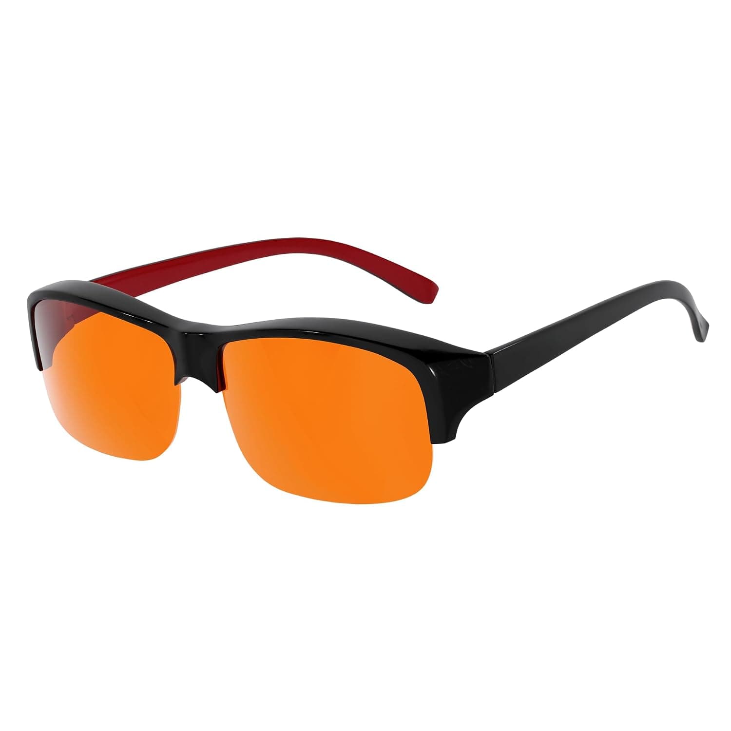 Eyekepper Blue Blocking Glasses for Sleep,Amber Lens,Computer Light,Fitover | Orange Tinted Bluelight Blockers Women Men,Gaming Screen Blocker,Anti/Filter Green/Blue,Womens Mens Blueblockers Oversized