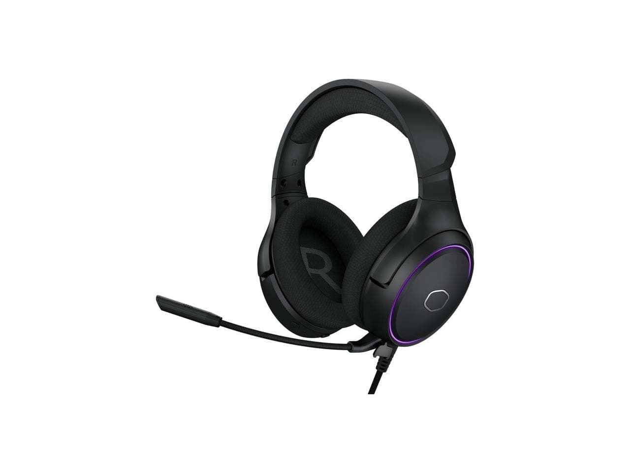 Cooler Master MH650 RGB Gaming Headset with Virtual 7.1 Surround Sound - Cross-Platform Compatible with 50mm Neodymium Audio Drivers, Ultra-Clear Boom Mic and Portable Frame - USB Type A
