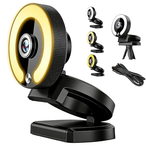 nilic 4K Webcam for PC with Dual Noise-Cancelling Microphone