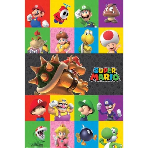 Pyramid International Super Mario Characters Poster, 61 cm x 91.5 cm