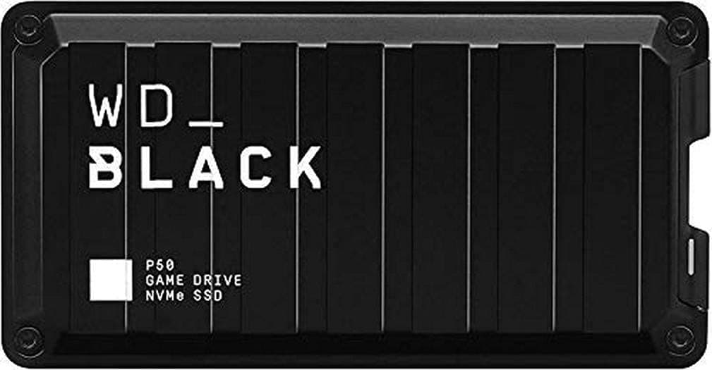 WD_BLACK 1TB P50 Game Drive SSD USB-C USB 3.2 Gen 2x2 External NVMe Solid State Drive up to 2000 MB/s works with Playstation, Xbox, PC, & Mac