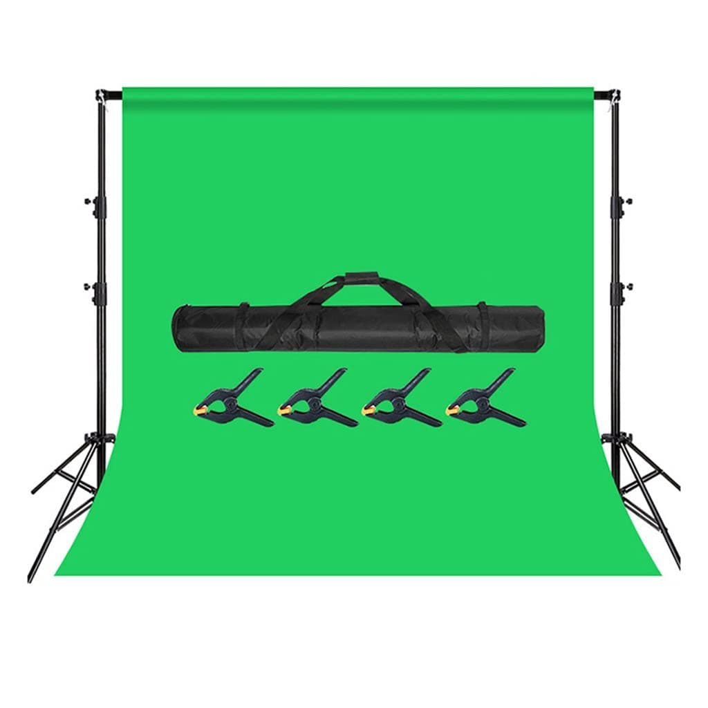HHGDS Green Screen Backdrop For Photography, Virtual Greenscreen Background Sheet For Zoom Meeting, Video Studio (Green 3.2x3m)