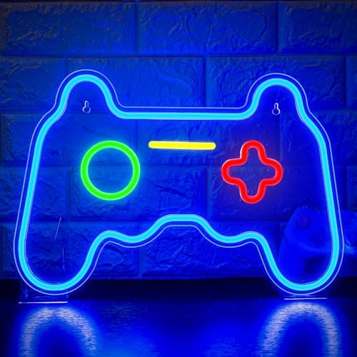 ineonlife Game Controller Neon Light Wall Decor Neon Sign for Gaming Room