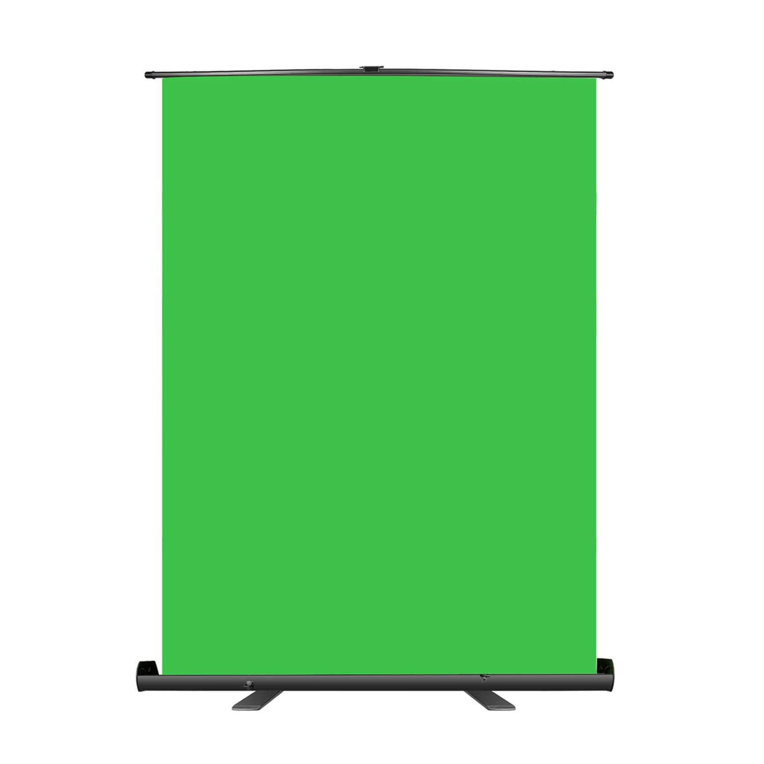 Neewer 5x6 ft/1.5x1.9m Green Screen Green Backdrop, Portable Collapsible Chromakey Background, Pull-up Style with Auto- Locking Frame, Solid Aluminium Base for Photo Video, Live Game, Tiktok Video
