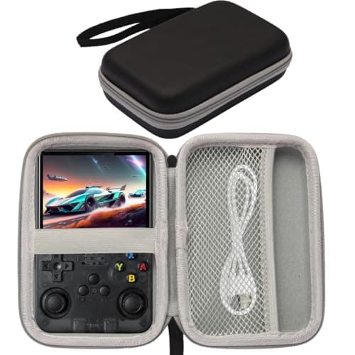 Astarama Hard Carrying Case Compatible with R36S/R36 PRO/R40S PRO Handheld Game Console, Storage Holder EVA Bag for 3.5 inch Portable Game Console Accessories All in One Travel Storage Case