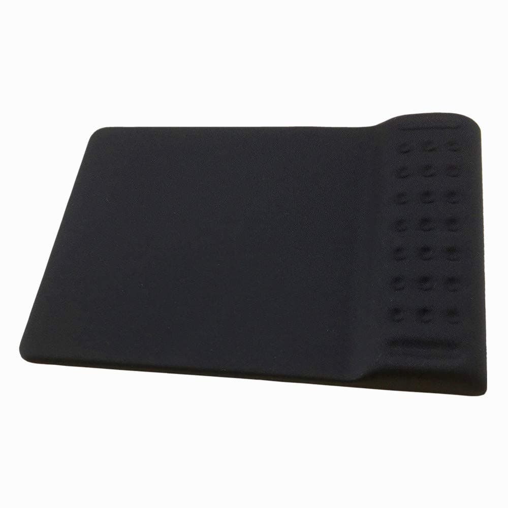 Mouse Pad with Wrist Rest - Memory Foam Mousepad Soft Comfortable Wrist Rest Support Square Mouse Mat | Ergonomic memory foam wrist cushion, breathable massage holes, anti-slip base for smooth mouse movement at work and gaming.