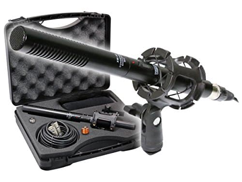 VidPro XM-55 13-Piece Professional Video & Broadcast Unidirectional Condenser Shotgun Microphone Kit - Complete Set Includes 2 Mounts Adapters Cables and More Perfect for Indoor and Outdoor Recording