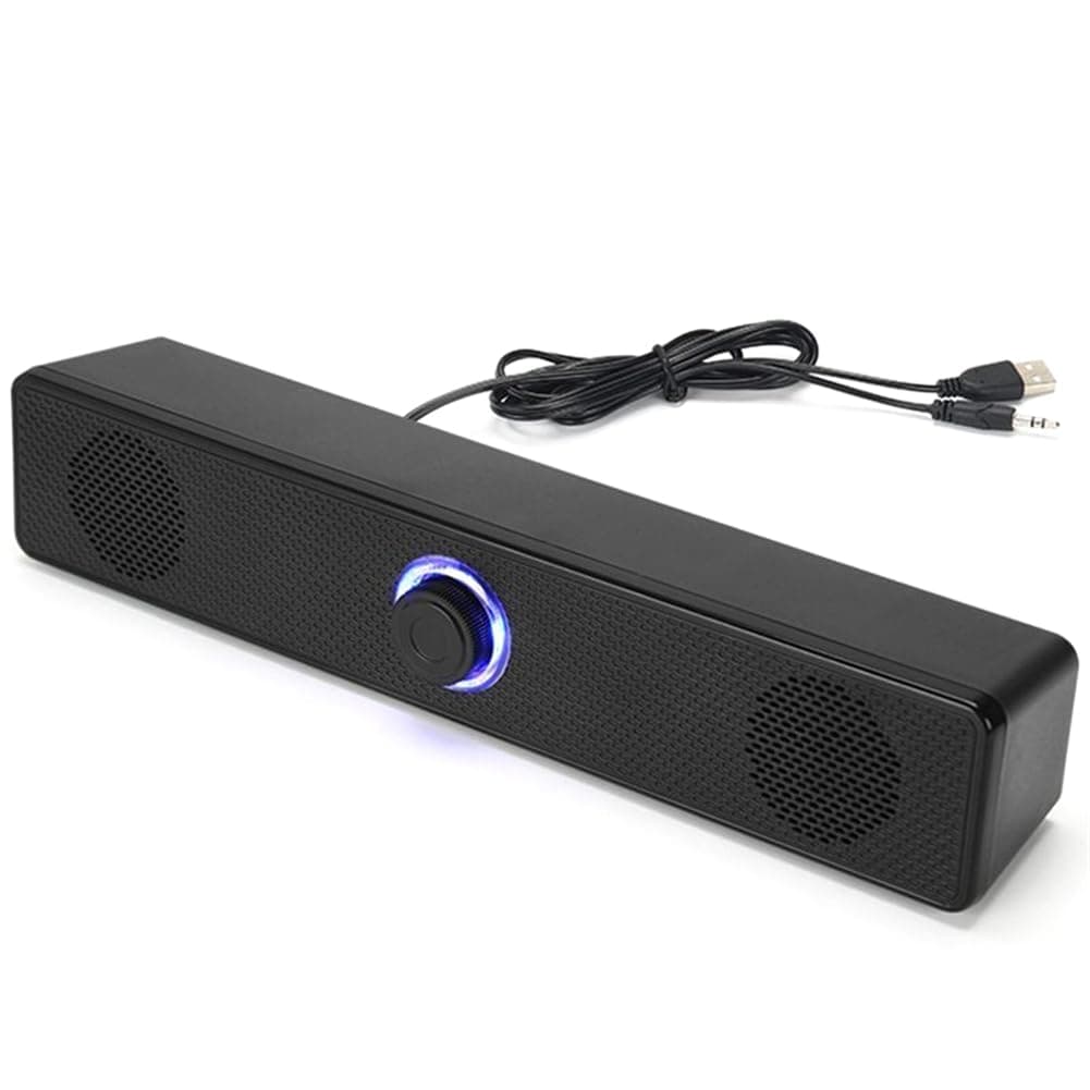 Orolotay PC Soundbar Wired/Wireless Bluetooth Speaker USB Powered Soundbar for TV Pc Laptop Gaming Home Theater Audio System B