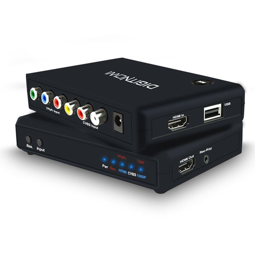 DIGITNOW!Video Capture Card 4K HDMI Game Capture Card,YPbPr CVBS RCA HDMI Input Rec Key OLL IN ONE,Recorder for PS4 Xbox 360 LiveTV PVR DVR DVD Player
