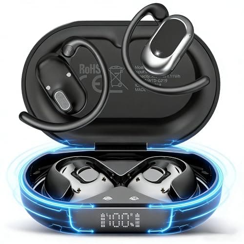 AOTONOK Open Ear Headphones, Running Earphones with Adjustable Ear Hooks