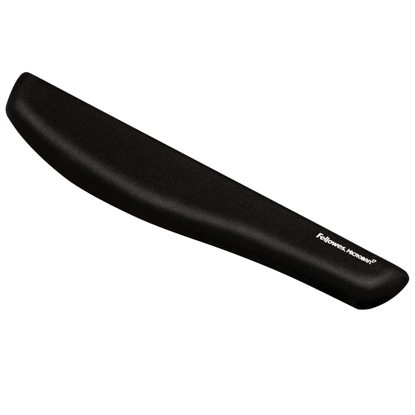 Fellowes PlushTouch Keyboard Wrist Rest with Microban Protection - Ergonomic Wrist Support with Non Slip Rubber Base for Computer Laptop and Home Office - Black