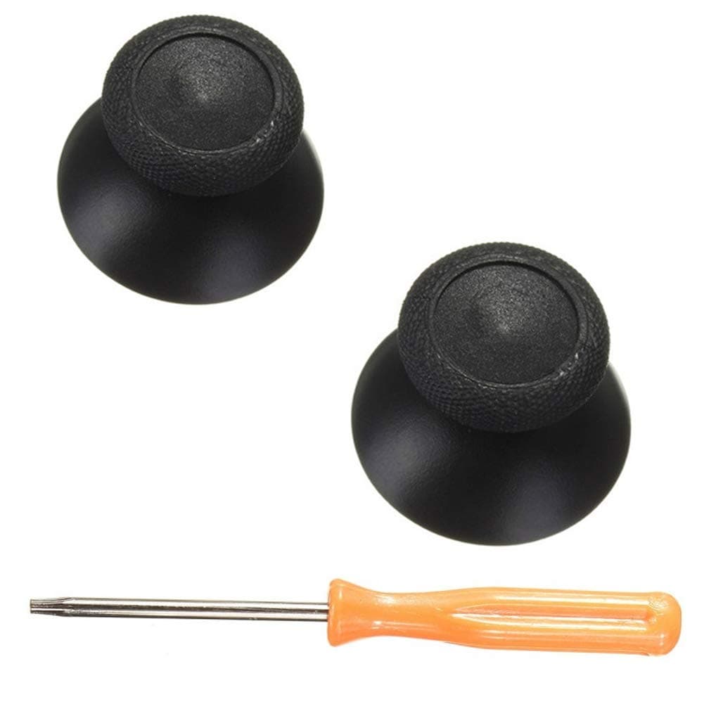 Gamer Gear Thumbstick Grips for Xbox One & Xbox Series X Controller - Replace Worn Analog Analog sticks on Your Xbox-One Controller - Includes Screwdriver - 2 Pack Analog Thumb Sticks