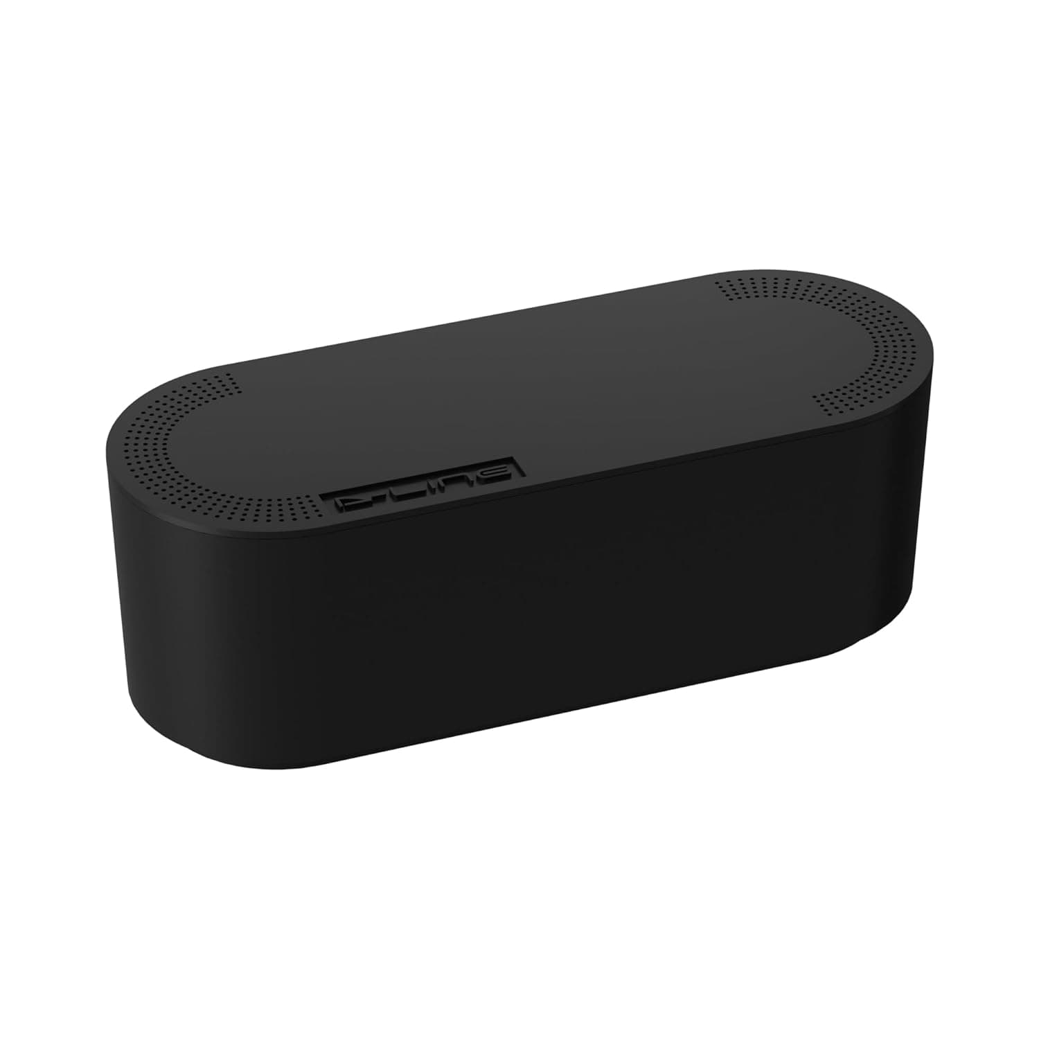 D-Line Cable Tidy Box, Hide Extension Blocks, Desk Cable Management, Organise TV Cables - 325mm (L) x 125mm (W) 115mm (H) - Small, Black