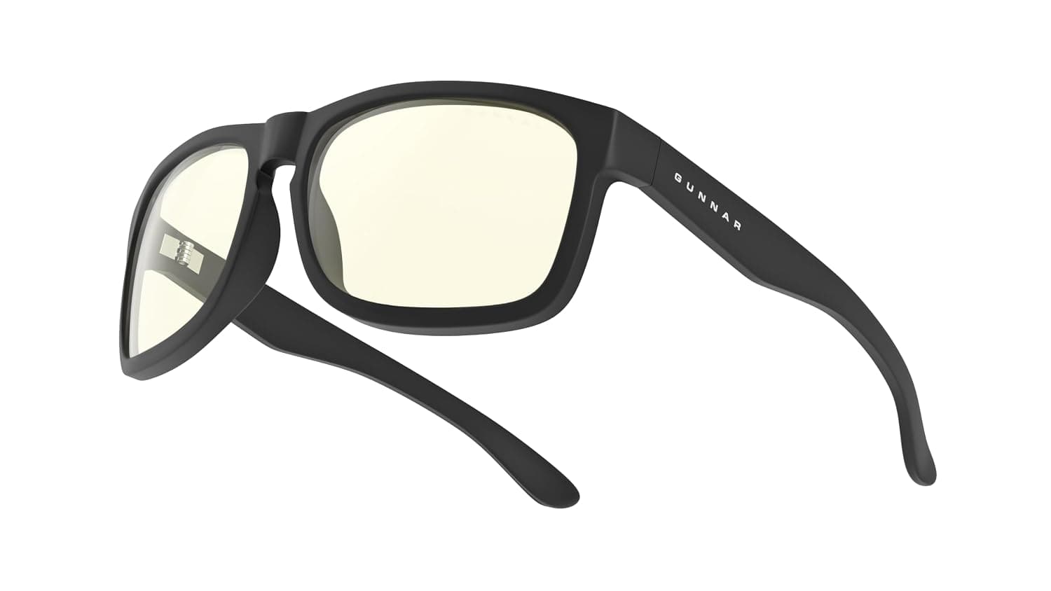 Gunnar Gaming and Computer Eyewear - Intercept - Blue Light Blocking Glasses - Patented lens - Reduce eye strain & dryness | Computer / Gaming glasses - Intercept - Onyx - Clear Neutral - 35% blue light & 100% UV blocking - Patented technology