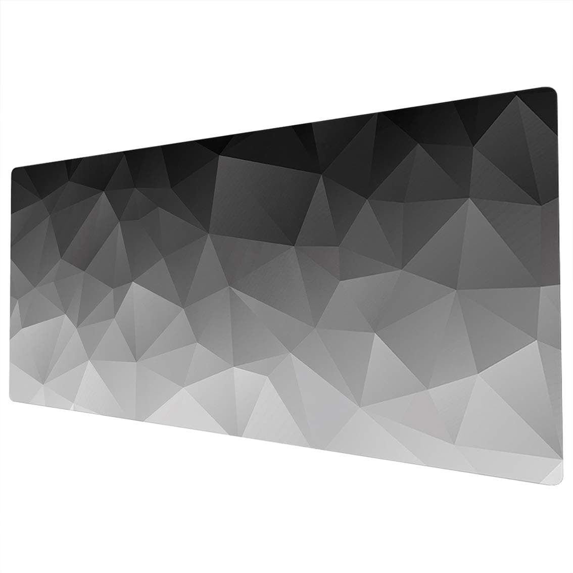 Large XXL Desk Gaming Mouse Mat - Full Size 900 x 400 - Black, White, Grey