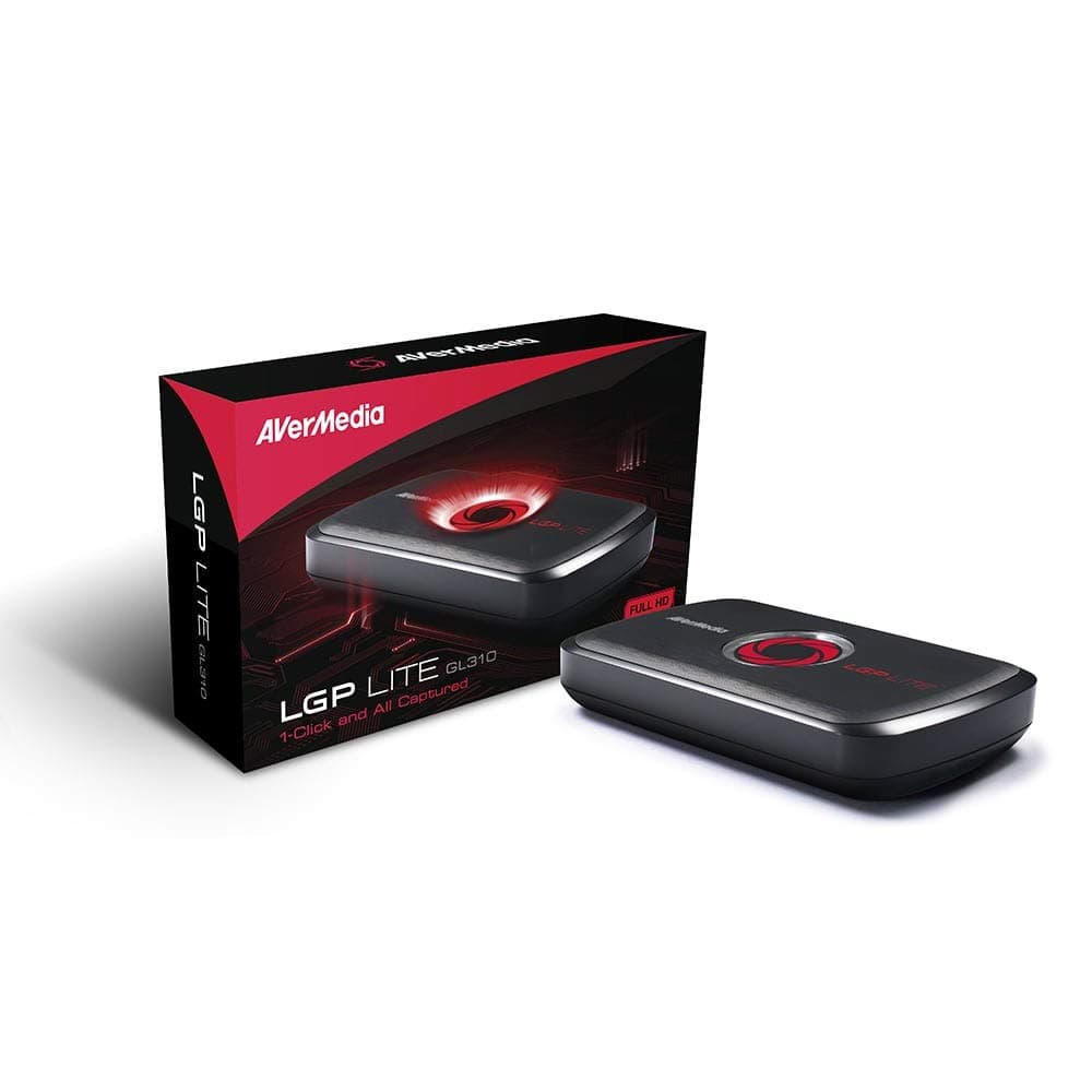 AVerMedia Live Gamer Portable Lite, Get started on YouTube & Twitch, Game Streaming and Game Capture for PS4, Xbox One, Nintendo Switch - HD 1080p, H.264 Hardware Encoding