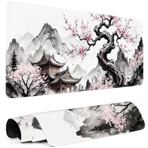 Rcege XL Gaming Mouse Pad with Non-Slip Rubber Base Waterproof Desk Mat
