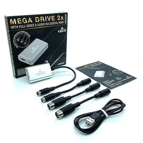 Kaico Mega Drive HDMI Adapter, 2x Line Doubler for Sega Saturn & Neo Geo