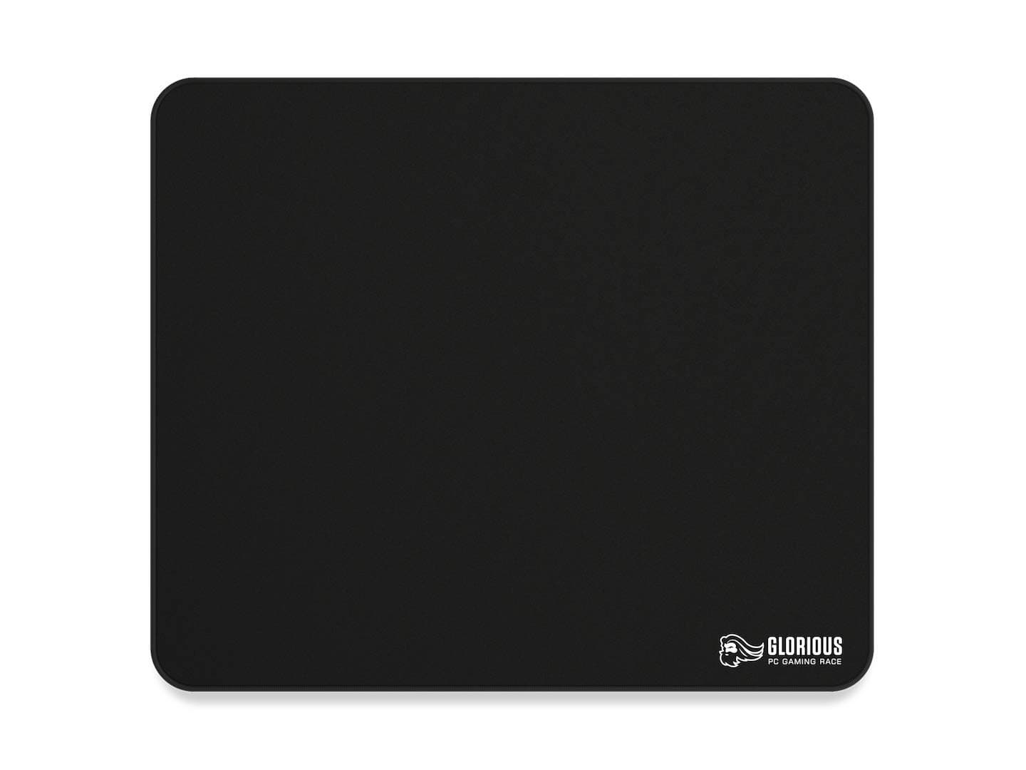 GLORIOUS Cloth Gaming Mousepad Large (Black) | Smooth Surface For Speed And Control, Anti Slip Base, Machine Washable Antifraying Stitched Edges, 330x280x3mm
