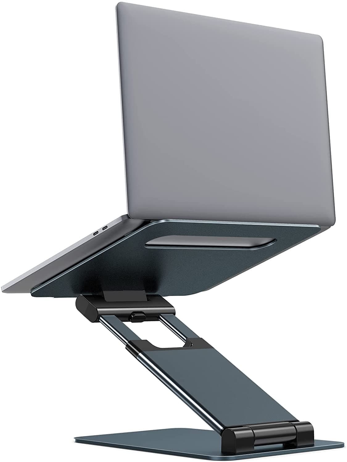 Nulaxy Laptop Stand, Adjustable Laptop Stand Ergonomic Stand Laptop Holder, Adjustable Height from 2.1" to 21", Supports up to 22lbs, Compatible with MacBook, All Laptops Tablets 10-17"(Space Grey)
