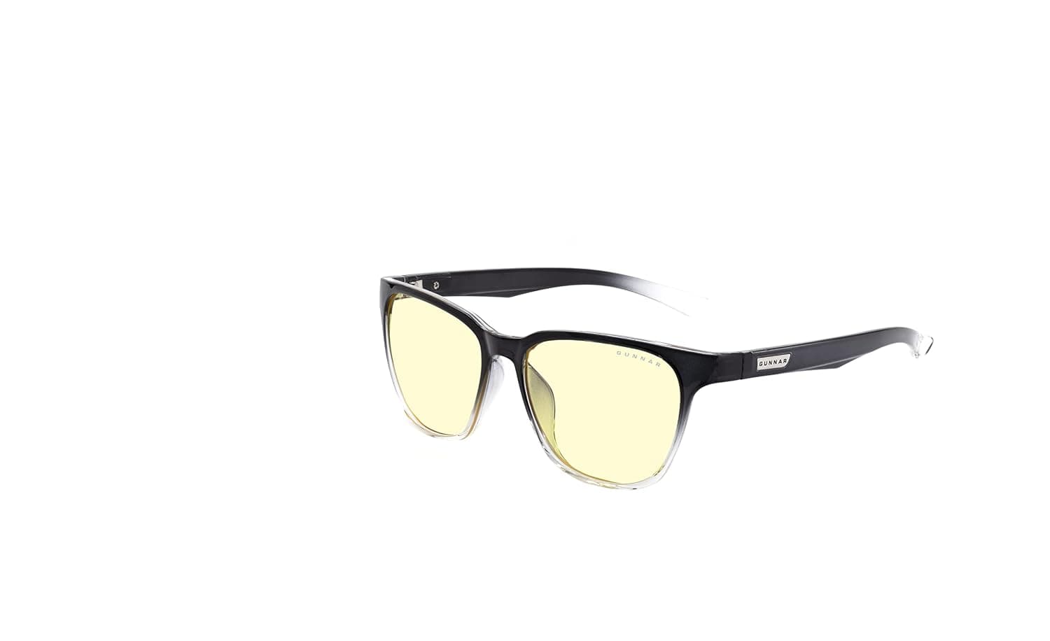 Gunnar Bluelight Blocking Glasses - Berkeley - Onyx/Fade - Amber | Computer / Gaming glasses - Berkeley - Onyx/Fade - Amber - 65% blue light & 100% UV blocking - Patented technology