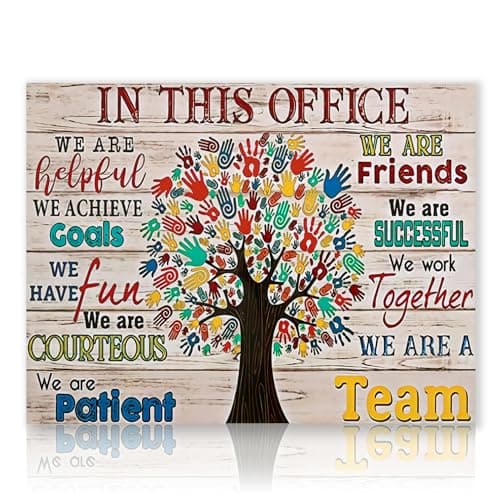Dazzlewall Motivational Office Wall Art Inspirational Quotes Poster, Teamwork Positive Wall Poster for Office Decor 12x16 in Unframed