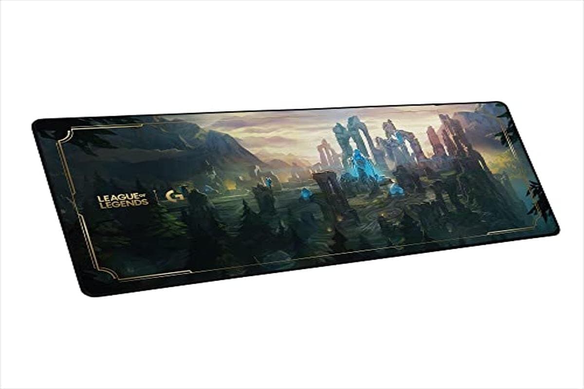 Logitech G840 XL Cloth Gaming Mouse Pad - 900 x 400 mm | 3 mm Thin Mat, Stable Rubber Base, Performance-tuned Surface, Official League of Legends Edition