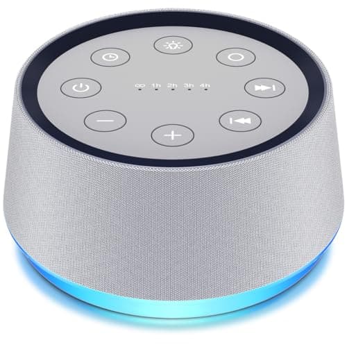 White Noise Machine Brown Noise Machine with 30 Soothing Sounds for Sleep 12 Colors Sound Machine for Baby Adults Kids Sleep Machines 36 Volume Levels 5 Timers for Home Office Travel